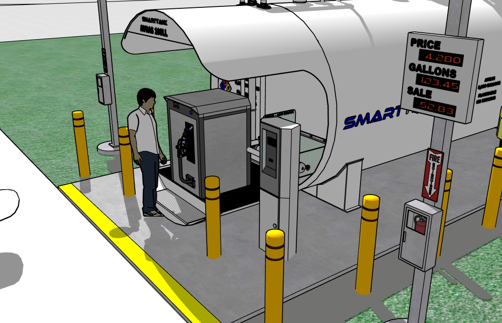 Avgas Retail System - Dispenser Detail
