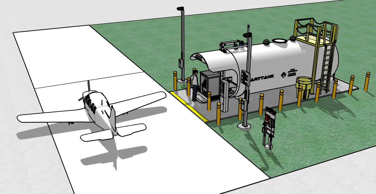 Avgas Retail System - 3D Rendering