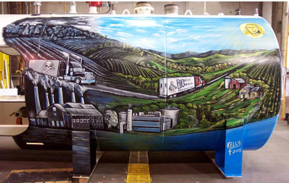 BioWillie Biodiesel Tank with Mural