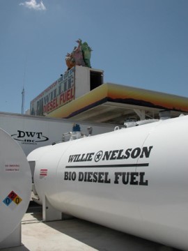 Willie Nelson Bio Diesel Fuel Tank Installed